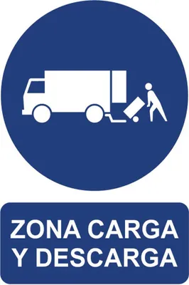Obrázok produktu pre Povinná značka "Nakladacia a vykladacia zóna" (PVC 0,7 mm) 30x40cm
