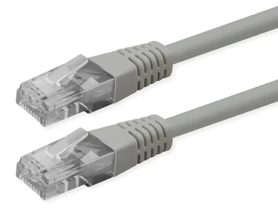 Produktbild von ROLINE Patchkabel Cat.6 (Class E), UTP, PoE, grau, 20 m