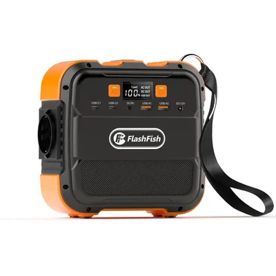 Produktbild von FF FlashFish A101 Powerstation 120W, 97,68Wh 26400mAh mobiler Stromgenerator, tragbare Notstromversorgung Backup Akku für Camping, Ausflüge und Reisen