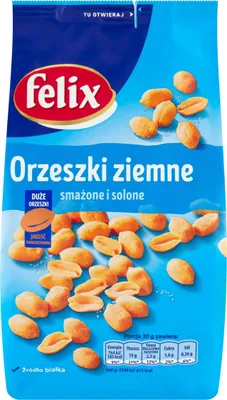 Zdjęcie produktu dla Felix Orzeszki Ziemne Smażone I Solone 380 G