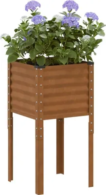 Obrázok produktu pre vidaXL Kvetináč 45x45x88 cm Oceľ odolná voči poveternostným vplyvom