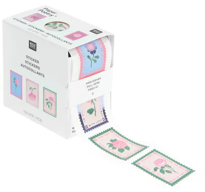 Immagine prodotto di Mini Sticker La vie en Rose, BriefmarkenMIX, 120 Stk