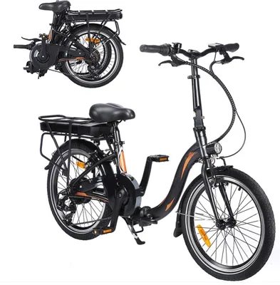 Produktbild von FAFREES 20F054 250W E-Bike 36V 10AH Klappbares Elektrofahrrad 20 Zoll Montainbike 25KM / H Citybike LCD Dispaly Maximallast 120kg-Schwarz und Grün