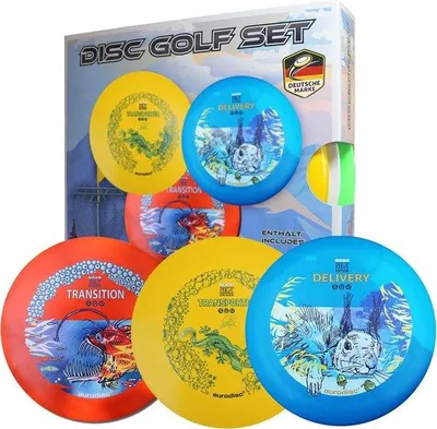 Produktbild von Famanu Discgolf Set für Anfänger - 3 Scheiben in verschiedenen Farben