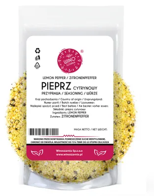 Zdjęcie produktu dla Pieprz Cytrynowy Winoszarnia Mielona 1kg Przyprawa do ryby Oryginalna