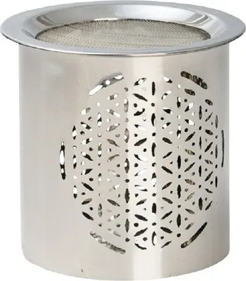 Produktbild von Räucherstövchen Blume des Lebens Edelstahl H 8 cm
