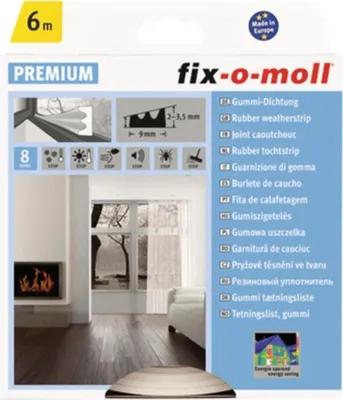 Produktbild von fix-o-moll E-Profildichtung SK weiß 6m 4x9mm