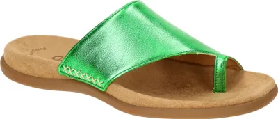 Produktbild von Gabor 43.700 Damen Pantoletten - Zehentrenner Pantolette grün Freizeit NEU