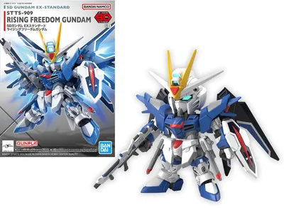 Produktbild von Bandai-Modellbausatz – Gundam – SD Gundam Ex-Standard Rising Freedom Gundam – Modellbausatz