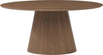 Produktbild von Esstisch 6 Personen - Nussbaumfurnier - Holzfarben dunkel - ANTELADA