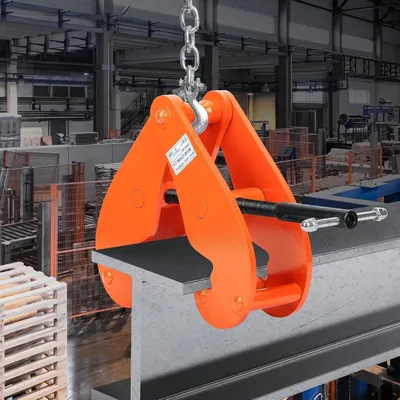 Productafbeelding van Dragerklem - Montageklem spindelklem - Stalen Dragers Hefen - Hoge Kwaliteit Staal - 5000 kg - Oranje