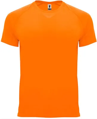 Image de Roly Sport CA0407 | T-shirt Bahreïn à manches raglan - Couleur : Orange fluo 223 - Taille : M