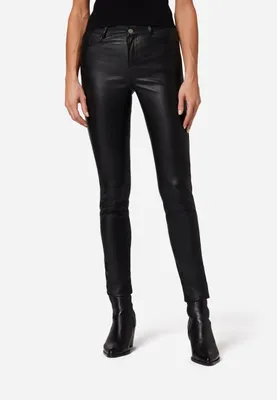 Produktbild von Damen Lederhose Stretchlederhose Ricano PND – Schwarz / 2XL