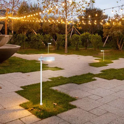 Produktbild von Außenbeleuchtung - Pollerlampen - IP65 - Weißes Gehäuse - 6 Watt - 620 Lumen - 4000K