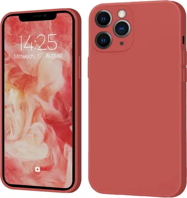Produktbild von Hülle für iPhone 11 Pro Case Cover Bumper Silikon Softgrip Schutzhülle Farbe: Rot