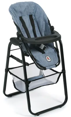 Produktbild von Bayer Chic 2000 Puppen-Hochstuhl verschiedene Designs 2018, Farbauswahl:Jeans Blue