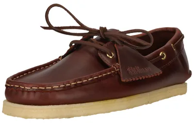 Produktbild von Clarks Originals Schnürschuhe Godney Boat mit flexibler Krepp-Sohle 5220 British Tan Lea 43