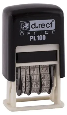Obrázok produktu pre Dátumová pečiatka PL100 čierna D.RECT
