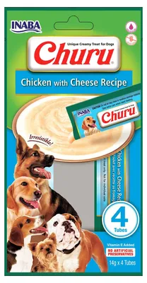 Obrázek produktu pro Churu Dog Chicken with Cheese 4x14g