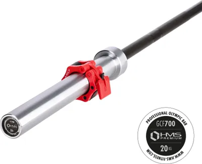 Produktbild von Olympische Langhantel, 700 kg Belastbarkeit, 28 mm Griff, Nadellager