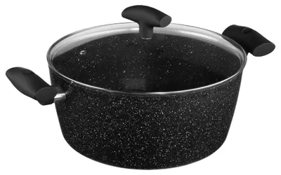 Productafbeelding van 5five Simply Smart Kookpan met deksel, pan, aluminium, kunststof, glas, zwart, 28 cm, 111009