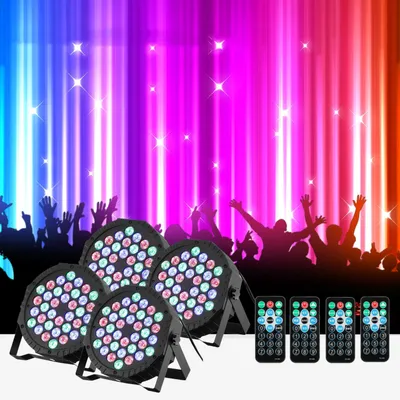 Produktbild von LED Discolicht 36W Disco Partylicht DMX PAR Can Licht RGB Bühnenlicht Party DJ Show, 36 LEDs RGB Bühnenlicht, Discolicht Scheinwerfer Beleuchtung