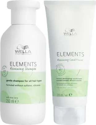 Produktbild von Wella Professionals Elements Renewing Set - Shampoo 250 ml + Conditioner 200 ml - NEU