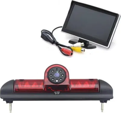 Produktbild von Set aus Monitor 5 + Rückfahrkamera mit Bremslicht FIAT DUCATO CITROEN JUMPER PEUGEOT BOXER