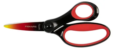 Produktbild von Fiskars 1067853, Kind, Gerader Schnitt, Einzelbild, Schwarz, Rot, Rechtshändig, 150 mm
