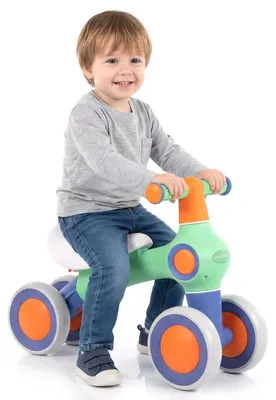 Immagine prodotto di Ruota di equilibrio KOMFOTTEU per bambini, bicicletta senza pedali per neonati con sedile imbottito, triciclo con 2 altezze regolabili e 4 ruote silenziose, aiuto per l'apprendimento dell'equilibrio per bambini dai 1 ai 3 anni, bicicletta senza pedali, bicicletta per bambini