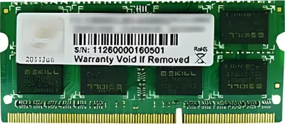 Obrázek produktu pro G.Skill 4GB DDR3-1600 SQ, 4 GB, 1 x 4 GB, DDR3, 1066 MHz, 204-pin SO-DIMM