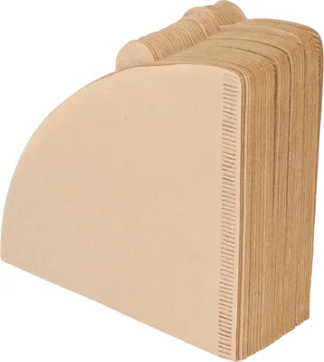 Produktbild von 100 Stück Einweg-Kaffeefilter aus natürlichem Holzfaserpapier, kegelförmig
