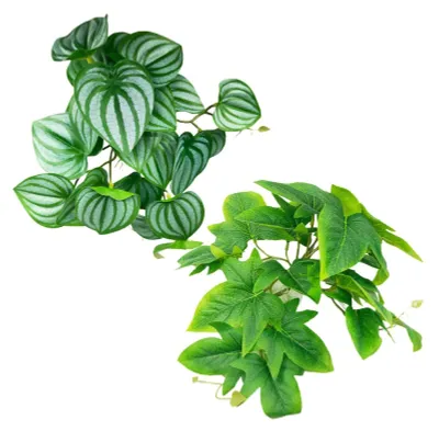 Immagine prodotto di Solidchoice - Set di 2 piante artificiali per rettili, ideali per la decorazione di terrari