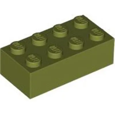 Produktbild von Lego® 2x4 Stein 3001 - 250 Stück Olivegrün