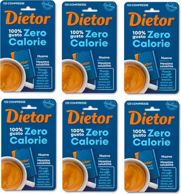 Produktbild von 6x My Dietor Compresse Süßstoff Italienisch 0 kcal 120 Tabletten