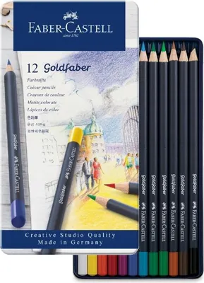 Produktbild von Faber Castell, A.W. Faber-Castell Vertrieb Gm Farbstift Goldfaber 12-Metalletui Sonstige