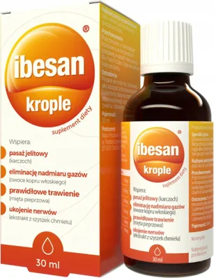 Productafbeelding van IBESAN druppels, 30 ml, voor een gezonde spijsvertering