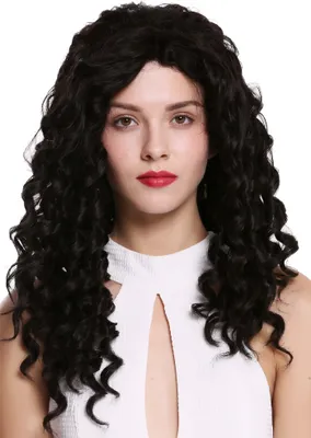 Produktbild von WIG ME UP Perücke Lace-Front Locken Lang Schwarz LS-016-LF-1