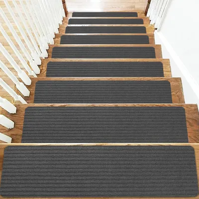 Image de 15 pièces de tapis antidérapants autocollants pour escaliers intérieurs