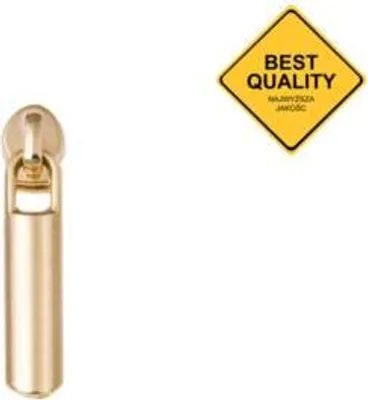 Obrázek produktu pro Jezdec bez aretace pro zip spirálový, nekonečný zip 3mm, zlatý / 1 m