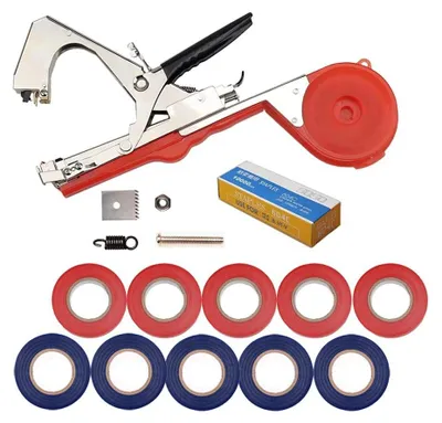 Imagen del producto de Atadora para plantas - Máquina atadora de plantas - Atadora manual - Máquina de atar - Herramientas de jardinería - Roja