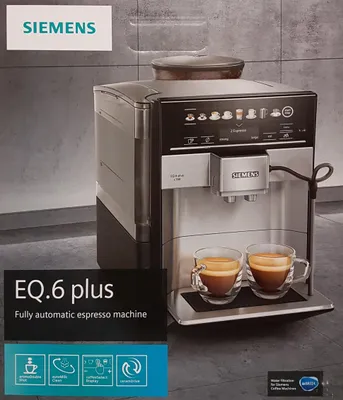 Produktbild von Siemens TE651509DE EQ.6 Plus S100 Kaffeevollautomat - Schwarz/Titanium metallic