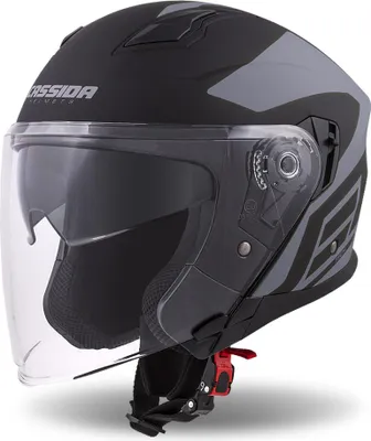Immagine prodotto di casco Jet Tech Corso, CASSIDA (nero opaco/grigio, taglia S)