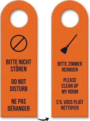 Produktbild von 3x Bitte nicht stören - Bitte Zimmer reinigen Türhänger Türanhänger Türschild