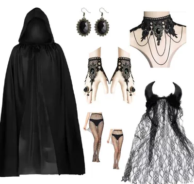Obrázok produktu pre Gótický kostým pre čarodejnicu na Halloween