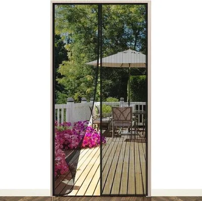 Immagine prodotto di Zanzariera per porta - zanzariera - 110 x 230 cm - rete a maglia fine - chiusura magnetica automatica - facile da montare