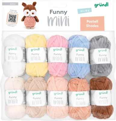 Image de Gründl Funny Mini Pastel Shades 10 pièces 18 m 15 g Set de fils pastel