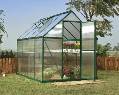 Image de Serre de jardin 4.6m² vert - Palram - 701551 - mythos