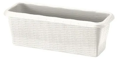 Image de Jardinière - PAGLIA - Blanc - L 50 x l 20 x H 17,5 cm