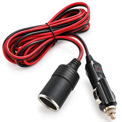 Produktbild von G67C KFZ-Verlängerungskabel 2 m 12/24 V Zigarettenanzünder Verlängerung 21 mm Steckdose mit LED-Anzeige und 15 A Sicherung für Auto LKW Wohnmobil Boot